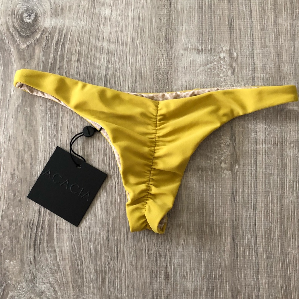 ACACIA swimwear, Axel bottom in Pineapple, size S